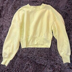 NWOT! Green Crop Top Sweater